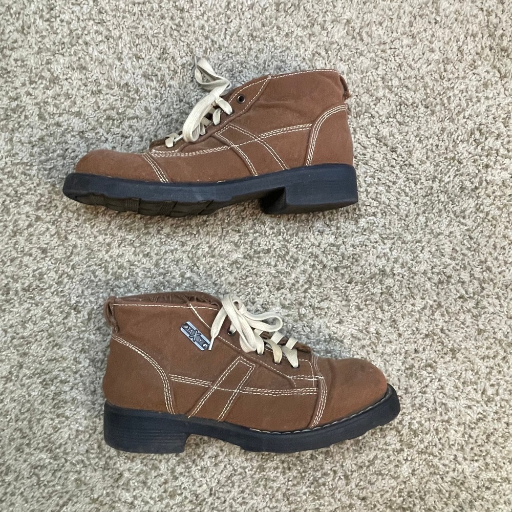 Taxy Italian Canvas Combat Boots Brown Lace Up Military Paratrooper Mens 42